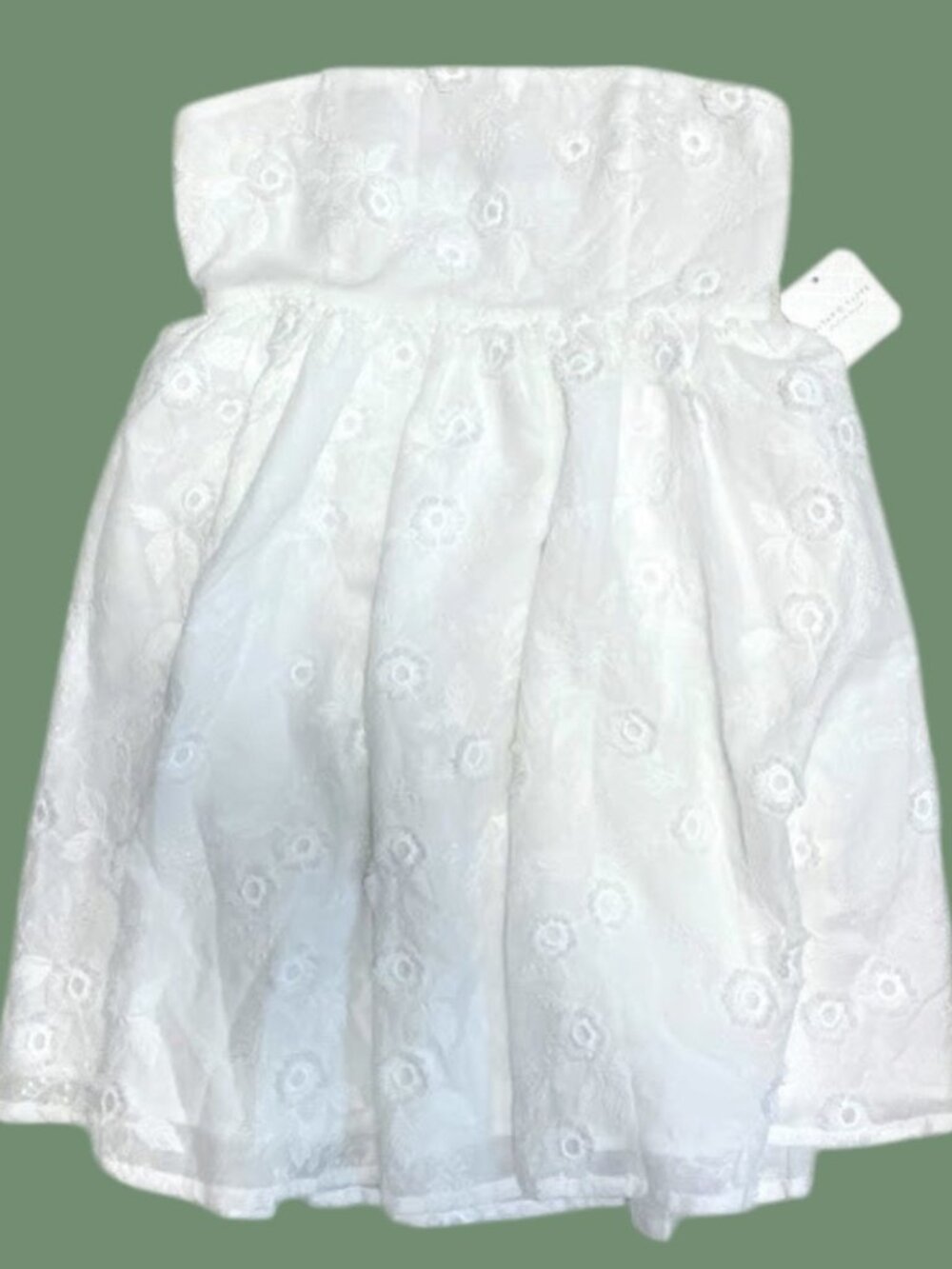Altar'd State White embroidered/cutout top or dress